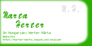 marta herter business card